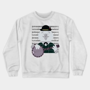 Sam the Snowman Banjo Tune Crewneck Sweatshirt